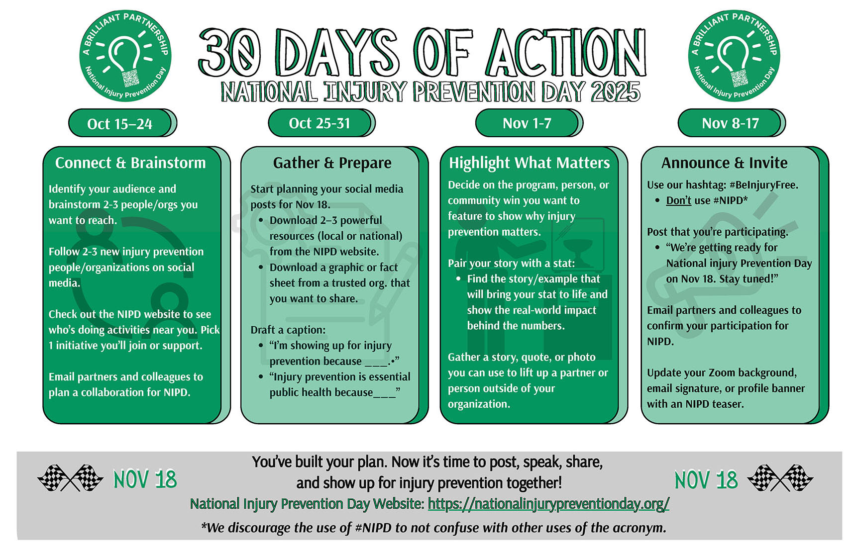 NIPD 30 Days of Action