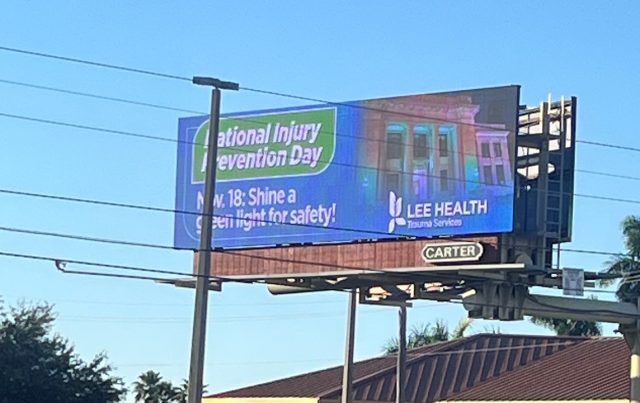Graciously donated a Digital Billboard for Injury Prevention