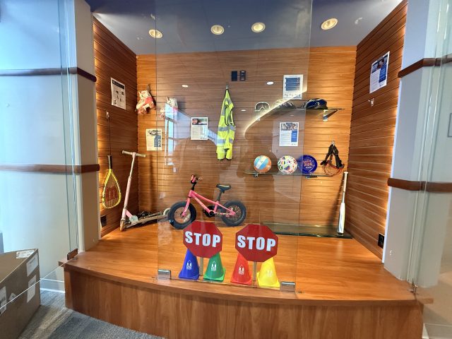 Corporate center display case