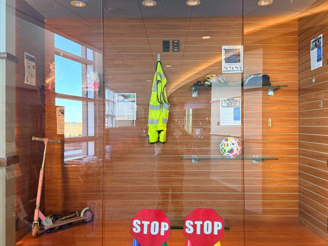 Scooter in displace case for safe on wheels