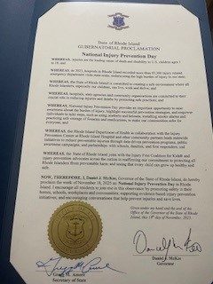 Proclamation signed by Governor Daniel McKee